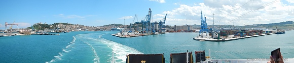 Im Hafen von Ancona, 2014 (Panorama)